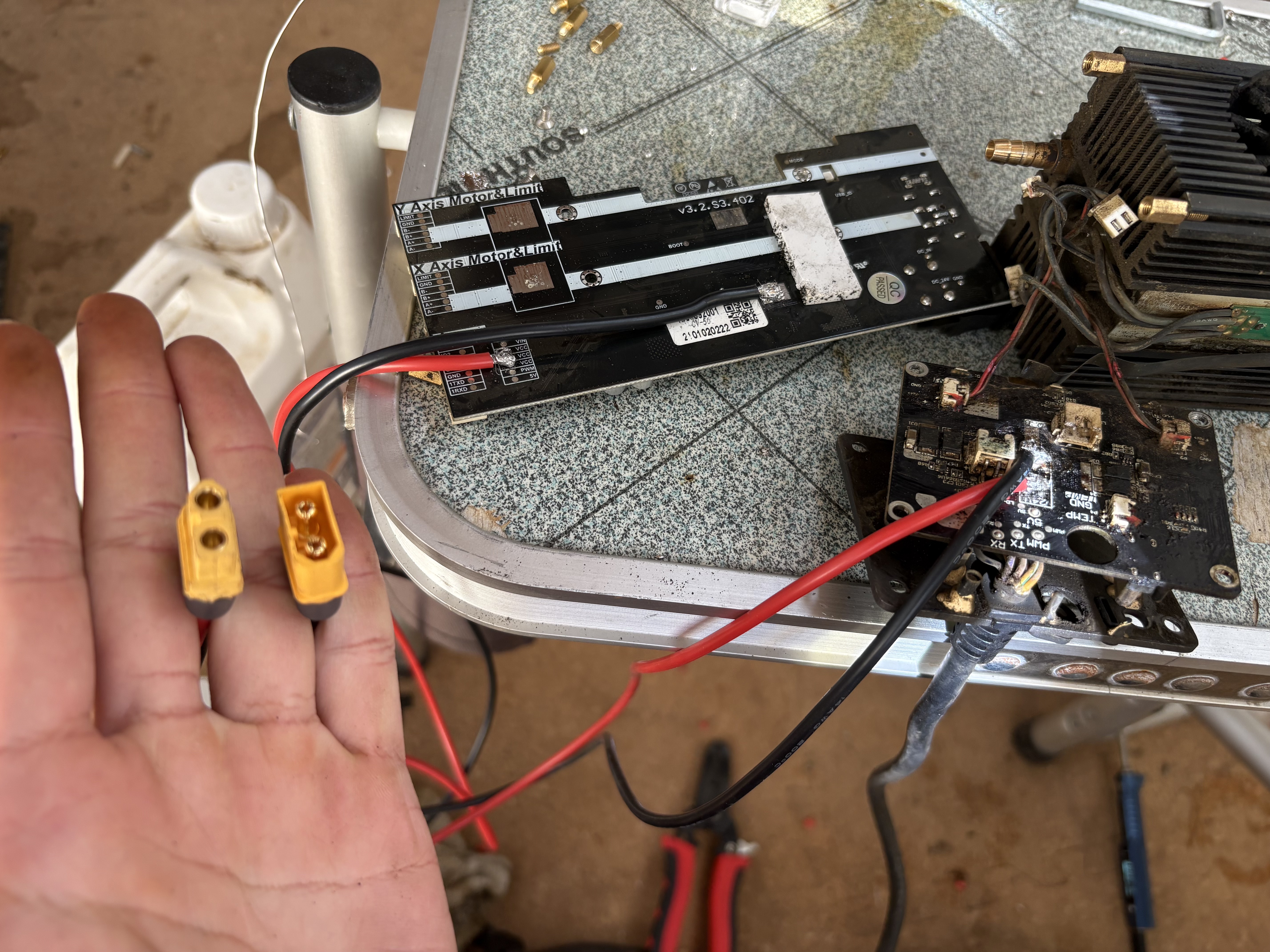 solder to boards